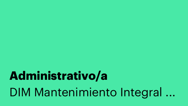 Administrativo/a