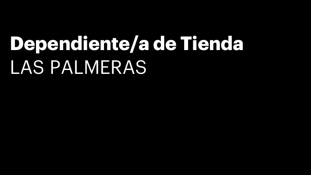 Dependiente/a de Tienda