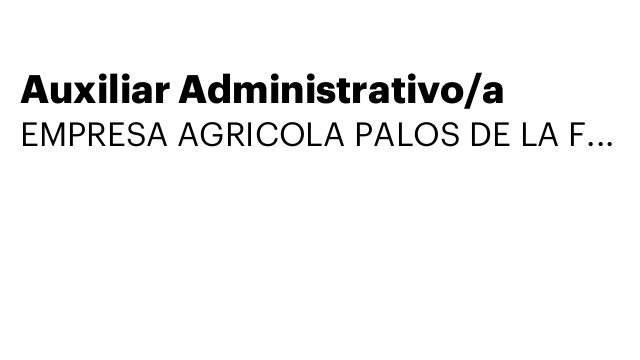 Auxiliar Administrativo/a