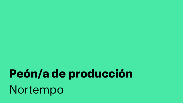 Peón/a de producción