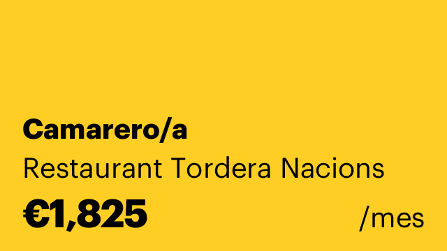 Camarero/a