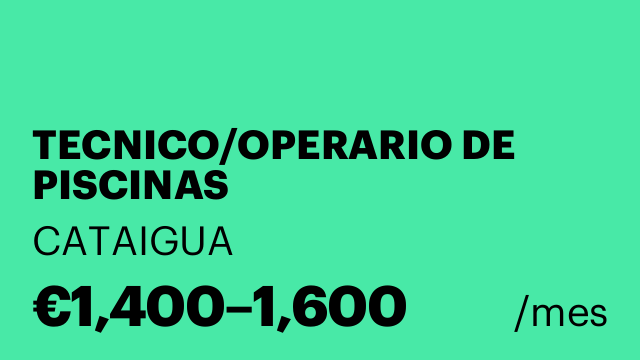 TECNICO/OPERARIO DE PISCINAS