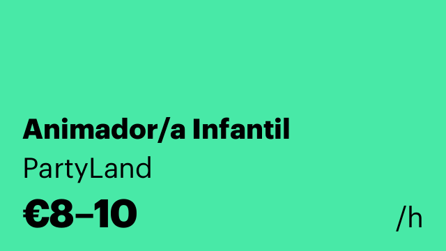 Animador/a Infantil