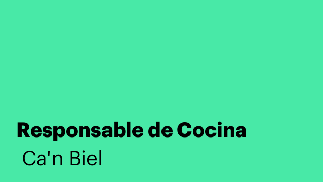 Responsable de Cocina