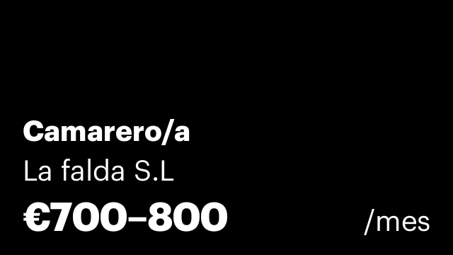 Camarero/a