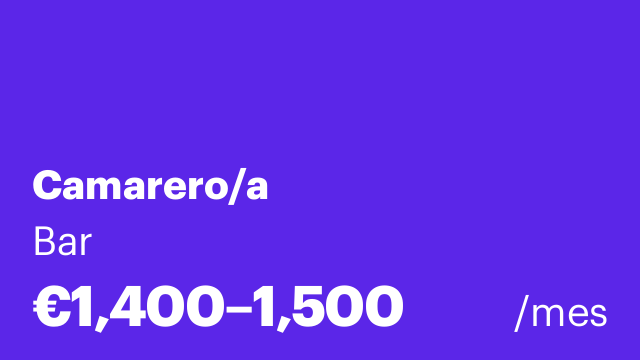 Camarero/a