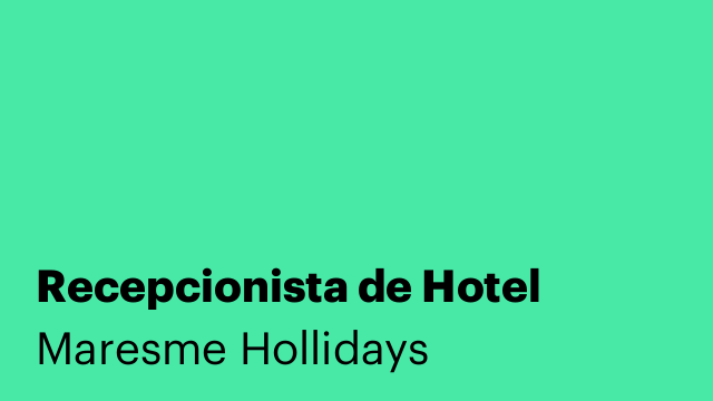 Recepcionista de Hotel