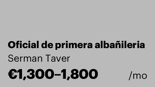 Oficial de primera albañileria