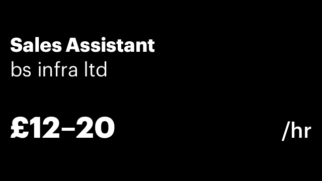 Sales Assistant