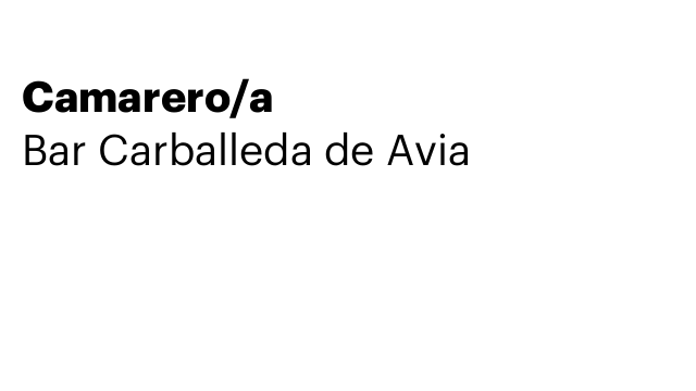Camarero/a