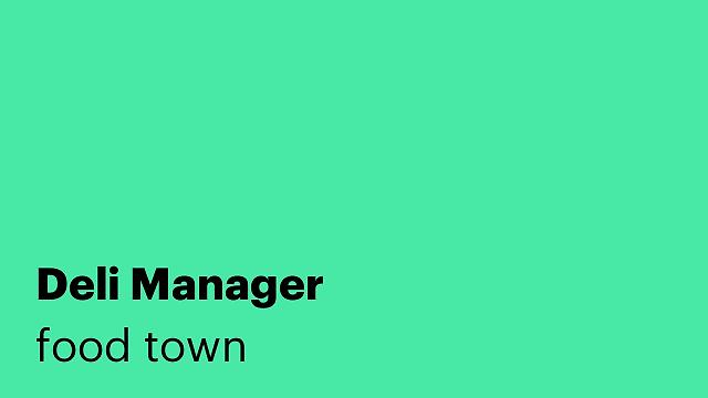 Deli Manager