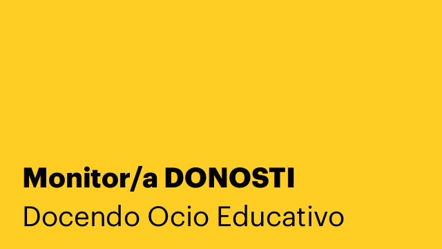Monitor/a DONOSTI
