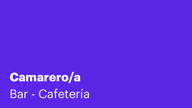 Camarero/a