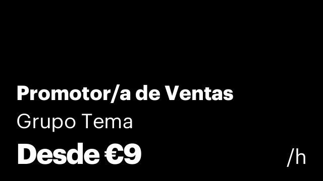 Promotor/a de Ventas