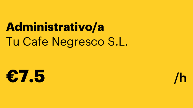 Administrativo/a