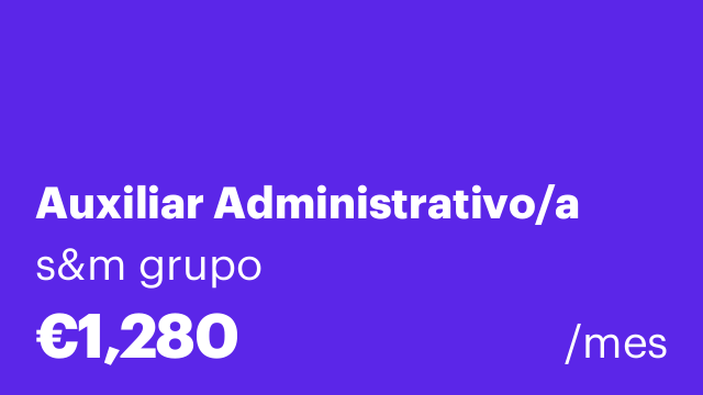 Auxiliar Administrativo/a