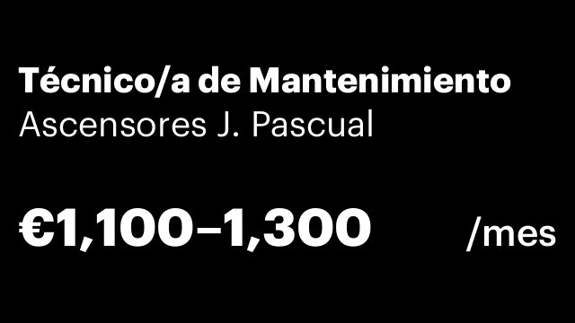 Técnico/a de Mantenimiento