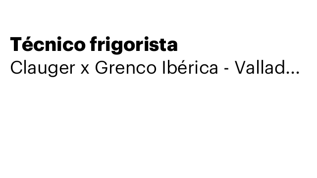 Técnico frigorista