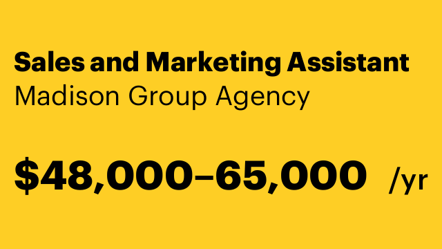 Sales and Marketing Assistant