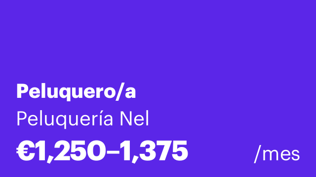 Peluquero/a