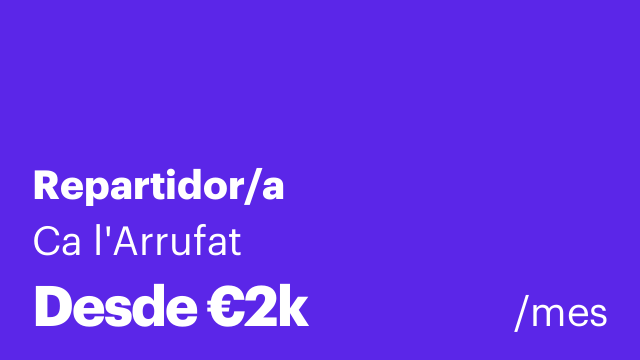 Repartidor/a