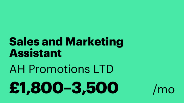 Sales and Marketing Assistant