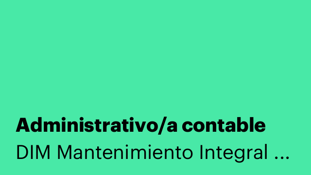 Administrativo/a contable