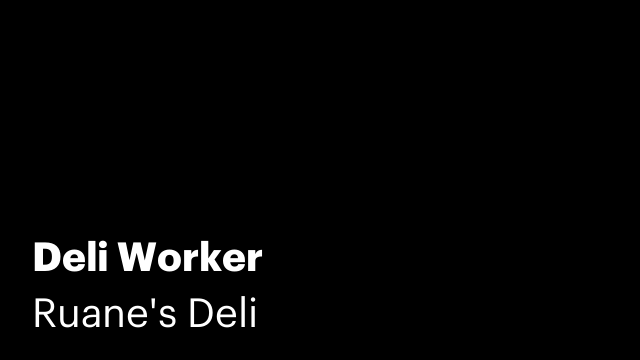 Deli Worker