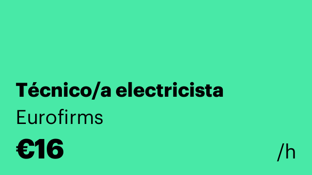 Técnico/a electricista