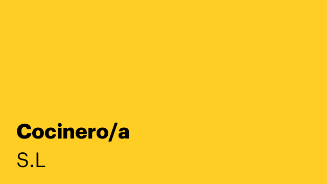 Cocinero/a