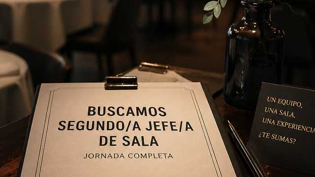 SUBDIRECTOR SALA (2º JEFE SALA) - 40H