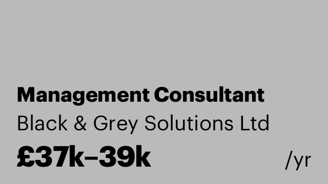 Management Consultant