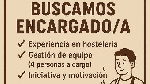 Encargado/a de Camareros