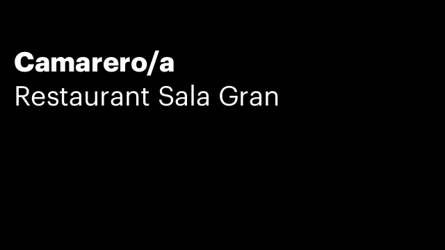 Camarero/a