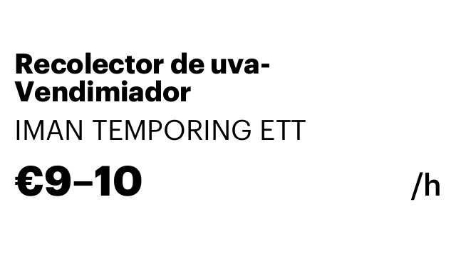 Recolector de uva- Vendimiador