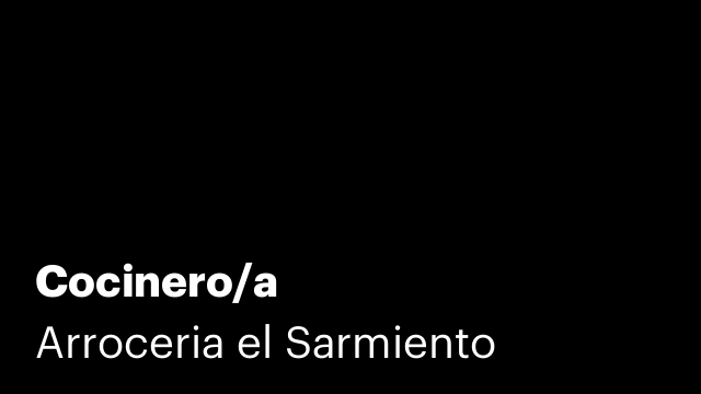 Cocinero/a