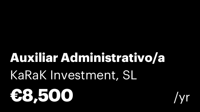 Auxiliar Administrativo/a