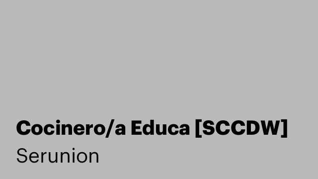 Cocinero/a Educa [SCCDW]