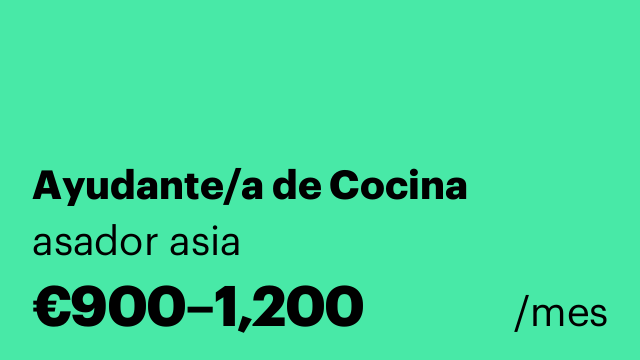 Ayudante/a de Cocina