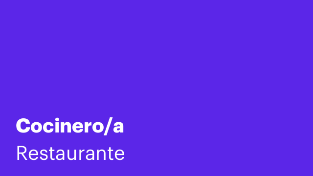 Cocinero/a