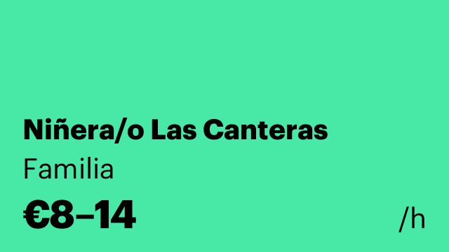 Niñera/o Las Canteras
