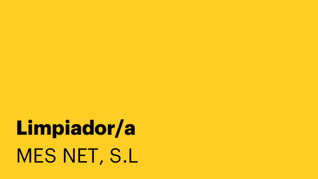 Limpiador/a