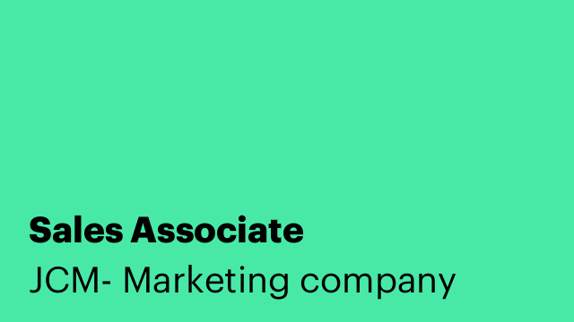 Sales Associate