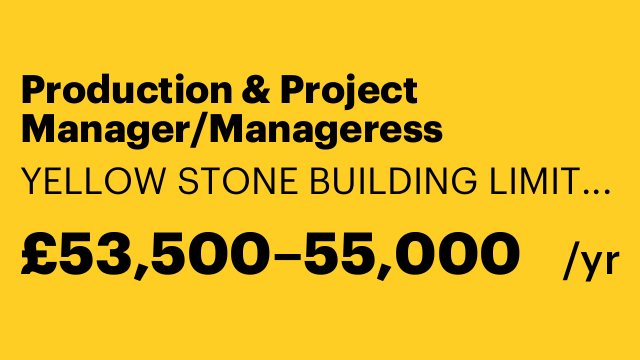 Production & Project Manager/Manageress