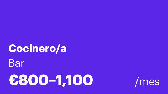 Cocinero/a