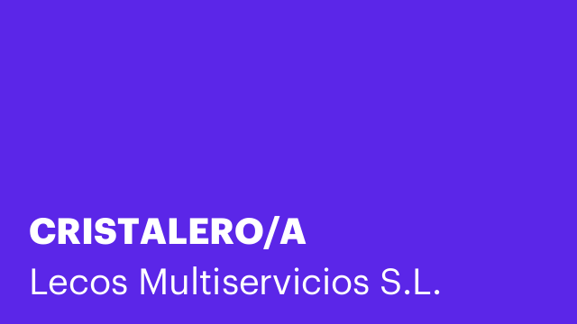 CRISTALERO/A