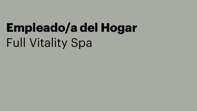 Empleado/a del Hogar