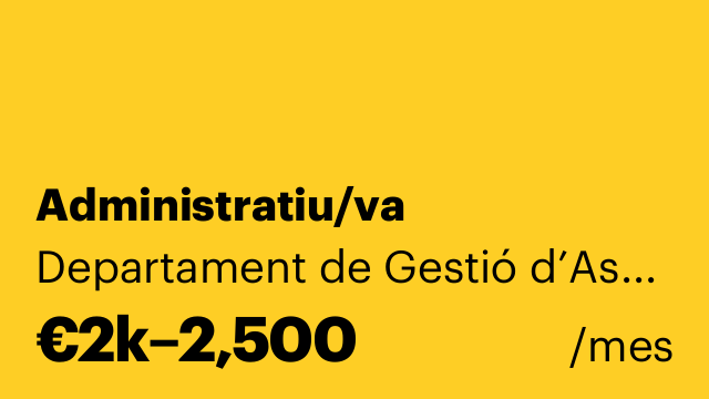 Administratiu/va