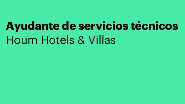 Ayudante de servicios técnicos