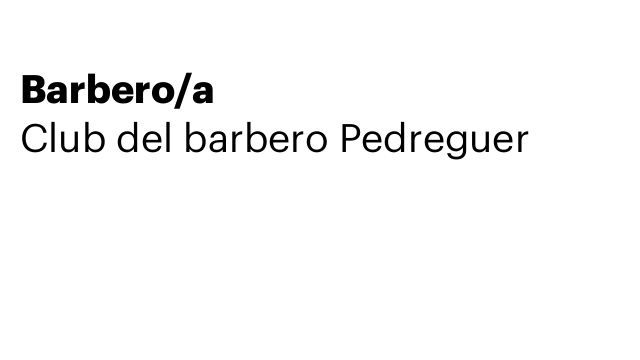 Barbero/a